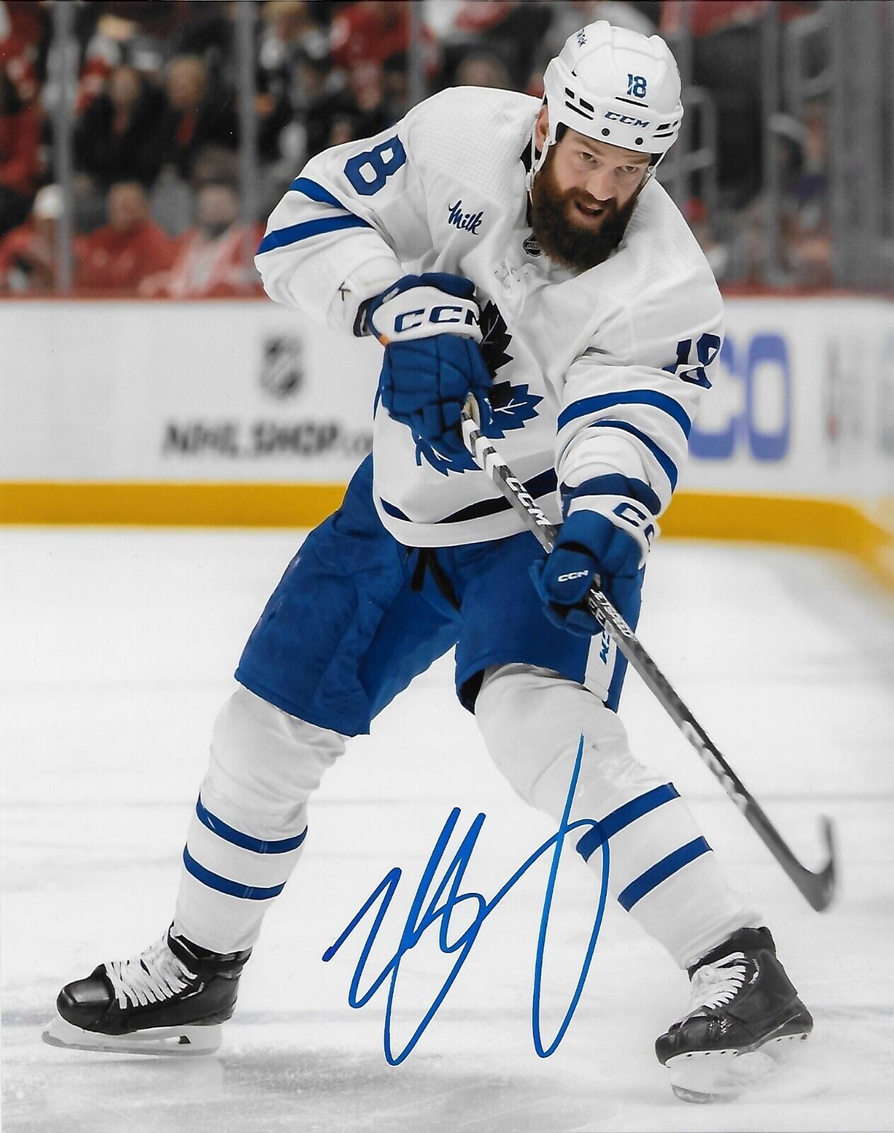 Signed Jordie Benn Toronto Maple Leafs Autographed 8x10 Photo #1 Original