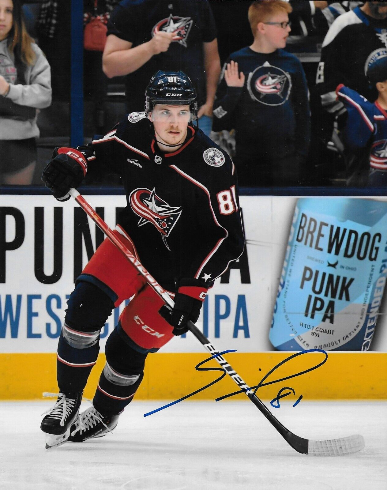 Signed Jakub Zboril Columbus Blue Jackets Autographed 8x10 Photo #1 Original