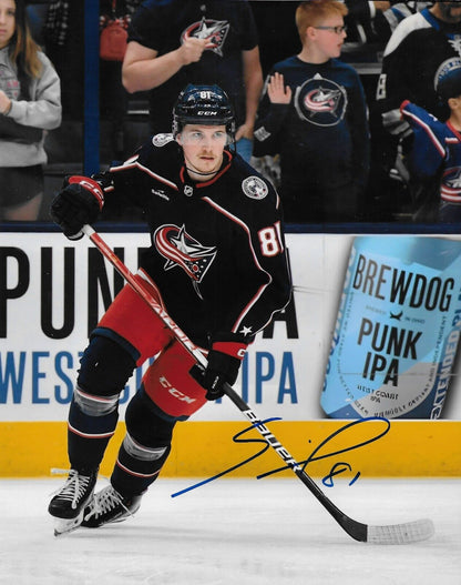 Signed Jakub Zboril Columbus Blue Jackets Autographed 8x10 Photo #1 Original