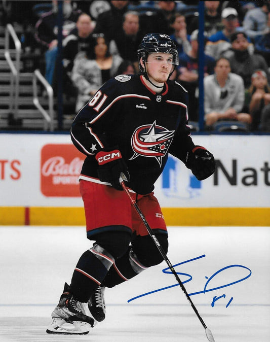 Signed Jakub Zboril Columbus Blue Jackets Autographed 8x10 Photo #2 Original