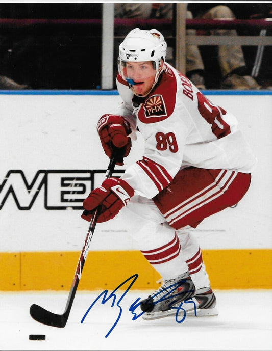 Photo autographiée 8x10 de Mikkel Boedker des Coyotes de l'Arizona n°1