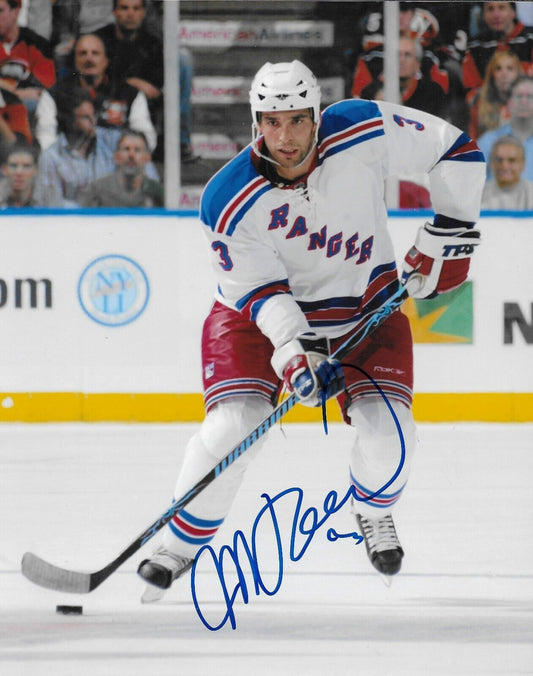 Photo autographiée 8x10 de Michal Rozsival des Rangers de New York n°1