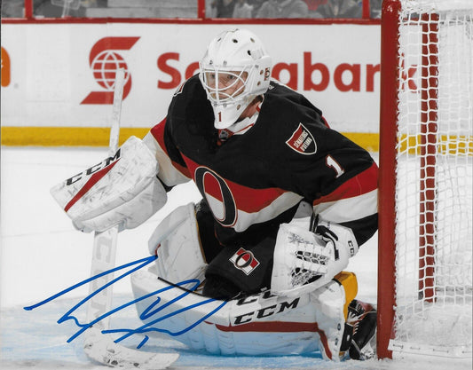 Signed Mike Condon Ottawa Senators Goalie Autographed 8x10 Photo #2 Original