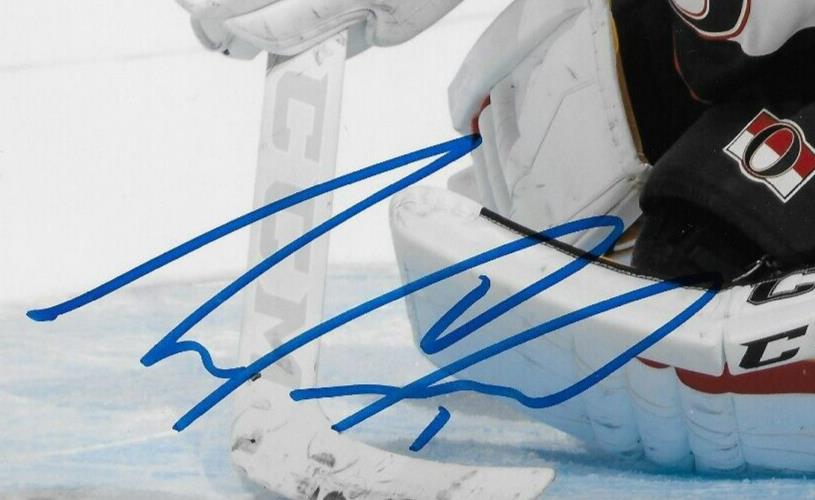 Signed Mike Condon Ottawa Senators Goalie Autographed 8x10 Photo #2 Original