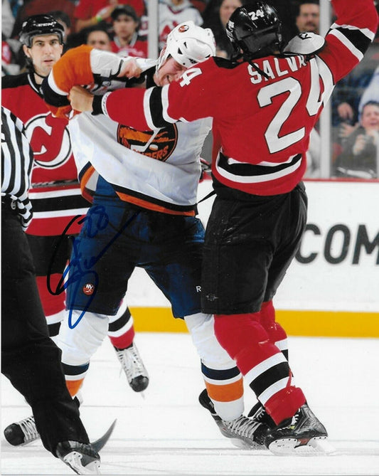 Signed Tim Jackman New York Islanders Autographed 8x10 Photo #2 Original