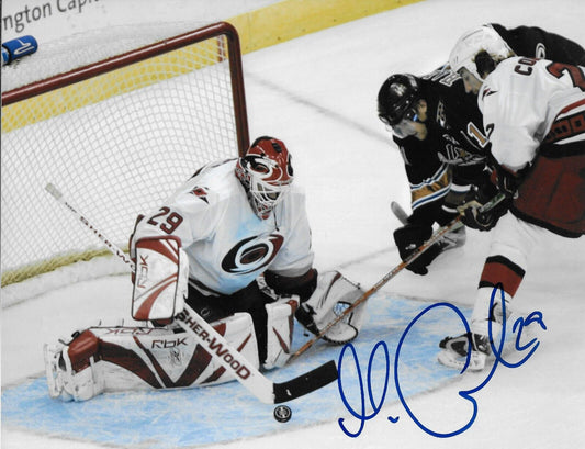 Signed Martin Gerber Carolina Hurricanes Autographed 8x10 Photo #2 Original