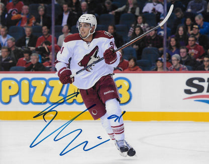 Signed Lucas Lessio Arizona Coyotes Autographed 8x10 Photo #1 Original