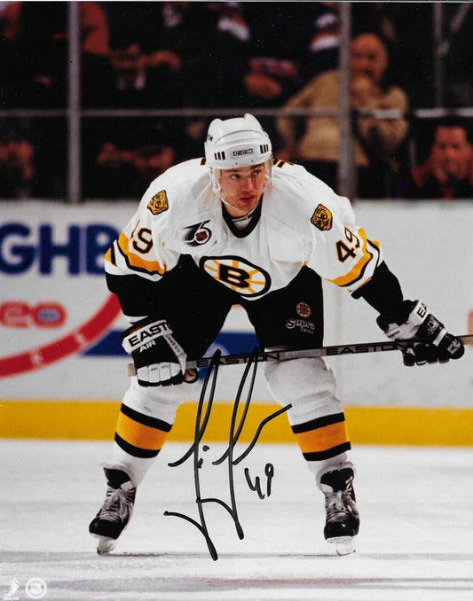 Signed Joe Juneau Boston Bruins 8x10 Photo #2 Original with Authentication