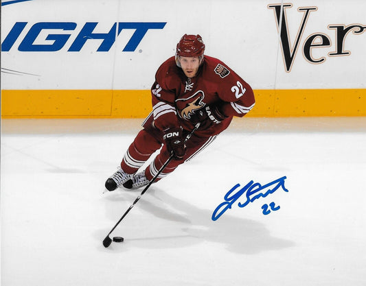 Photo autographiée 8x10 de Lee Stempniak des Coyotes de l'Arizona n°1