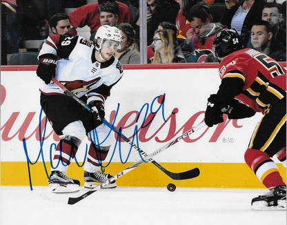 Photo 8x10 autographiée par Mario Kempe des Coyotes de l'Arizona #1