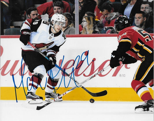 Photo 8x10 autographiée par Mario Kempe des Coyotes de l'Arizona #1