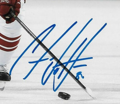 Photo 8x10 autographiée par Antoine Vermette des Coyotes de l'Arizona #1