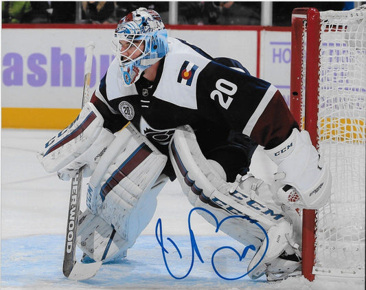Signed Reto Berra Colorado Avalanche Autographed 8x10 Photo #2 Original