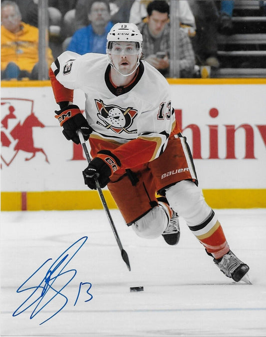 Signed Simon Benoit Anaheim Ducks Autographed 8x10 Photo #1 Original