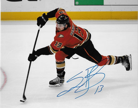 Signed Simon Benoit Anaheim Ducks Autographed 8x10 Photo #2 Original