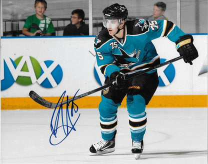 Signed Freddie Hamilton San Jose Sharks Autographed 8x10 Photo #1 Original