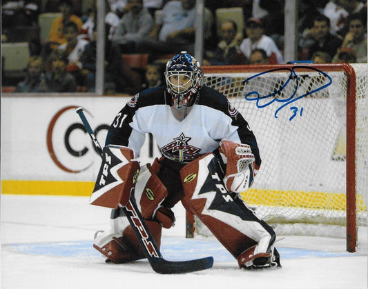Signed Pascal Leclaire Columbus Blue Jackets Autographed 8x10 Photo #3 Original