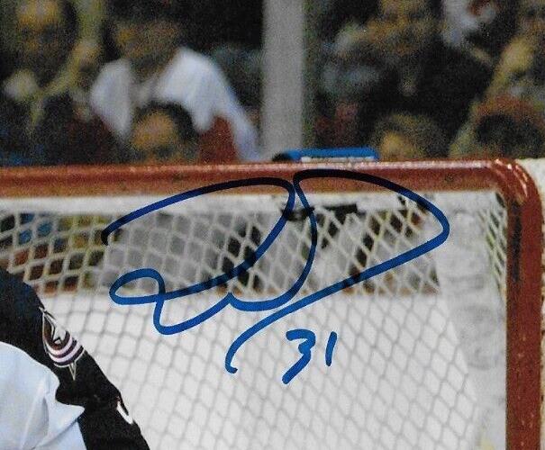 Signed Pascal Leclaire Columbus Blue Jackets Autographed 8x10 Photo #3 Original