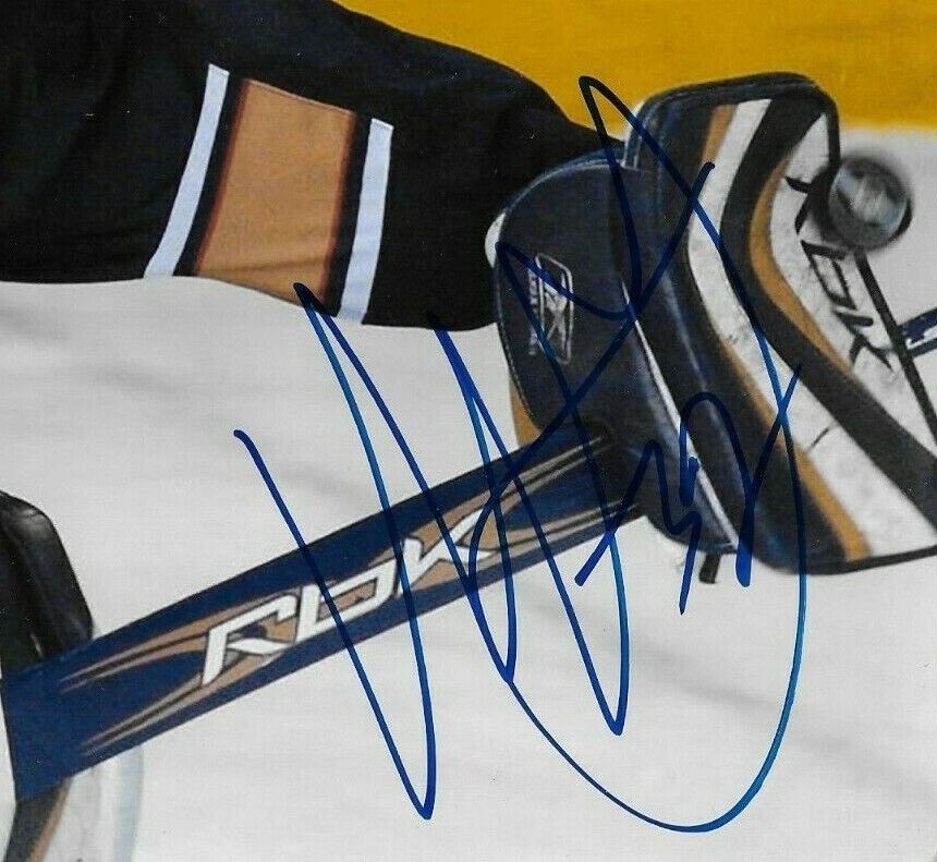 Signed Mathieu Garon Edmonton Oilers Autographed 8x10 Photo #1 Original