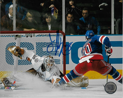 Photo autographiée 8x10 de Jeff Deslauriers des Oilers d'Edmonton #1 originale