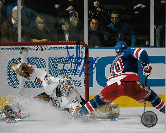 Photo autographiée 8x10 de Jeff Deslauriers des Oilers d'Edmonton #1 originale