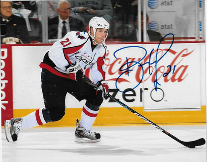 Photo autographiée 8x10 signée Brooks Laich Washington Capitals #1 Original