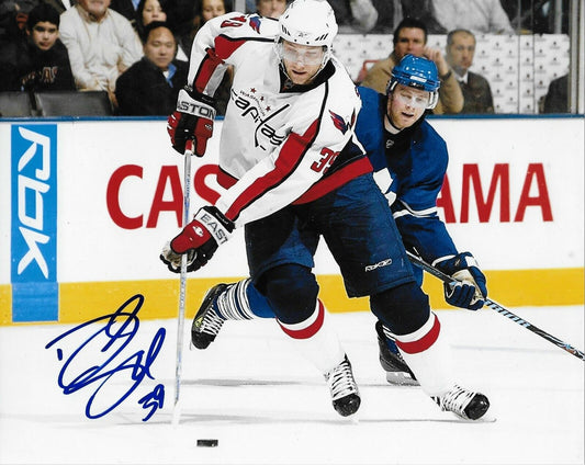 Signed David Steckel Washington Capitals Autographed 8x10 Photo #2 Original