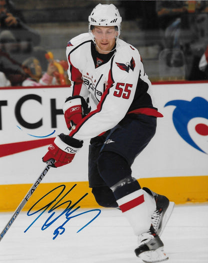 Signed Jeff Schultz Washington Capitals Autographed 8x10 Photo #2 Original