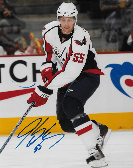Signed Jeff Schultz Washington Capitals Autographed 8x10 Photo #2 Original