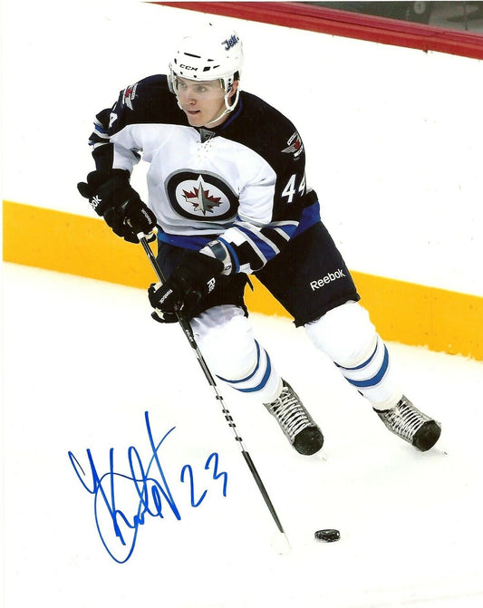 Photo autographiée 8x10 signée Arturs Kulda Winnipeg Jets #1 Original
