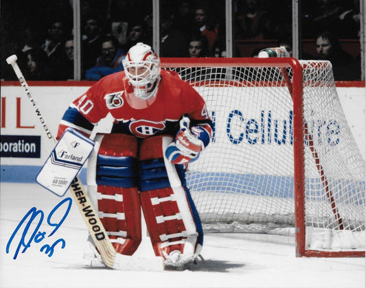 Photo autographiée 8x10 signée André Racicot par les Canadiens de Montréal #3