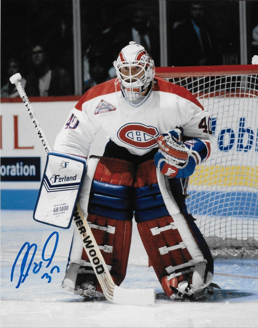 Signed Andre Racicot Montreal Canadiens Autographed 8x10 Photo #1 Original