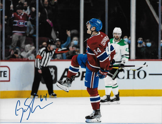 Photo autographiée 8x10 des Canadiens de Montréal signée Corey Schueneman #4