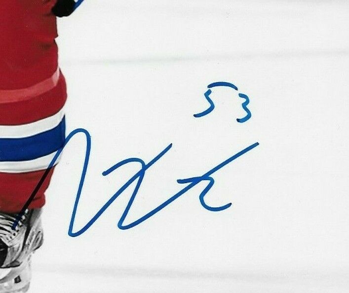 Signed Victor Mete Montreal Canadiens Autographed 8x10 Photo #1 Original