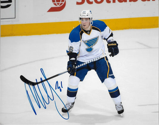 Signed Matt D'Agostini St Louis Blues Autographed 8x10 Photo #1 Original