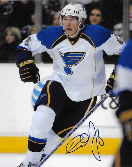 Signed Erik Johnson St Louis Blues Autographed 8x10 Photo #1 Original