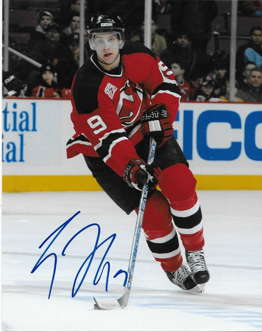 Signed Travis Zajac New Jersey Devils Autographed 8x10 Photo #2 Original
