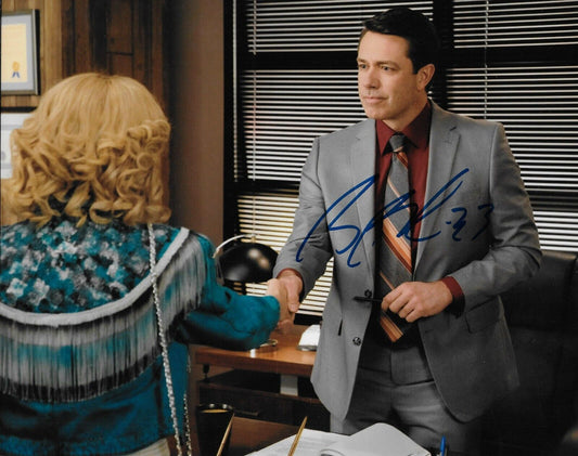 Signed Brian Boucher Philadelphia Flyers The Goldbergs 8x10 Photo #1 Original