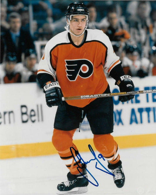 Signed Dainius Zubrus Philadelphia Flyers Autographed 8x10 Photo #1 Original