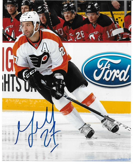 Signed Maxime Talbot Philadelphia Flyers Autographed 8x10 Photo #2 Original