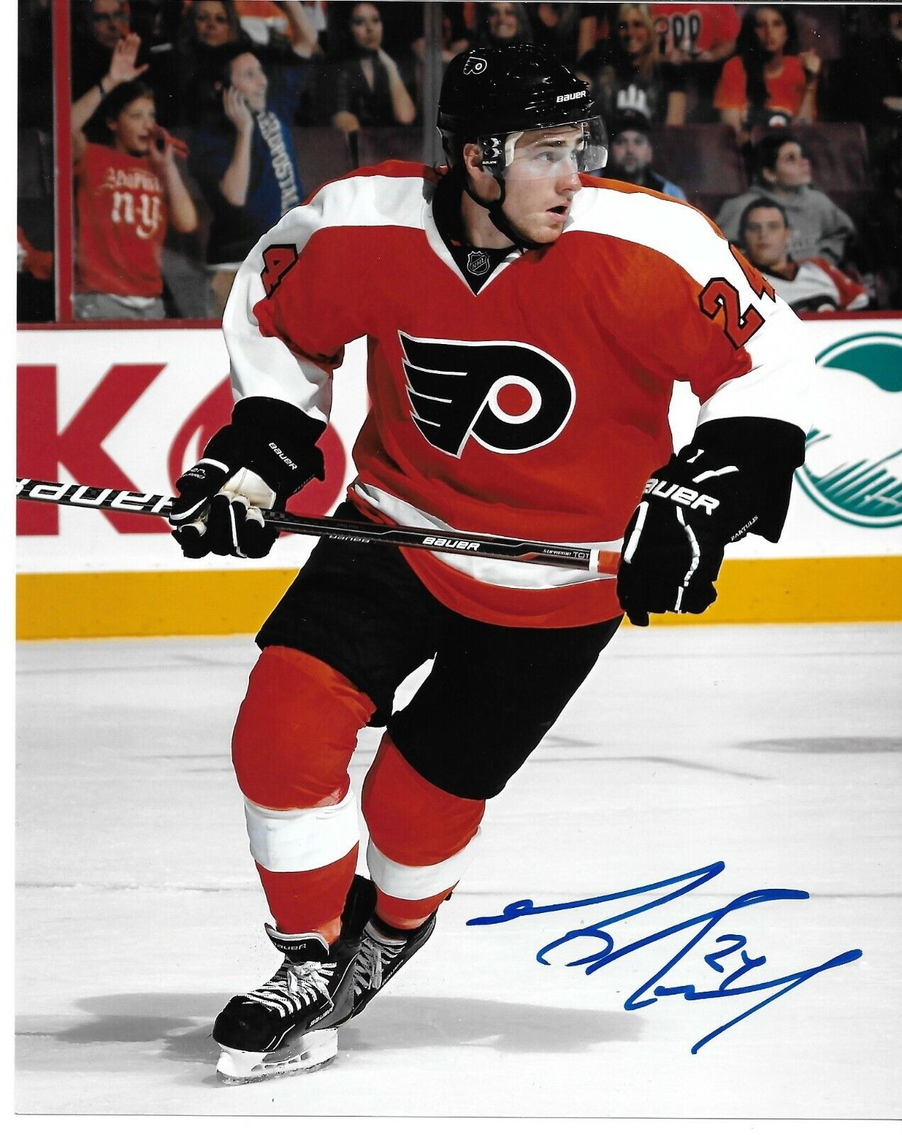 Signed Matt Read Philadelphia Flyers Autographed 8x10 Photo #2 Original