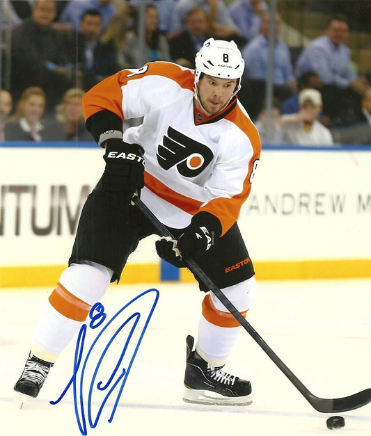 Signed Nicklas Grossman Philadelphia Flyers Autographed 8x10 Photo #1 Original