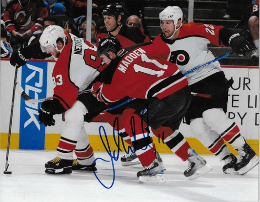 Signed John Madden New Jersey Devils Autographed 8x10 Photo #1 Original