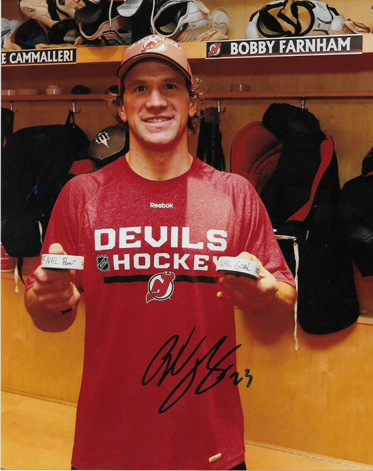 Signed Bobby Farnham New Jersey Devils Autographed 8x10 Photo #1 Original