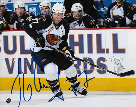 Signed Alexei Zhitnik Atlanta Thrashers Autographed 8x10 Photo #1 Original