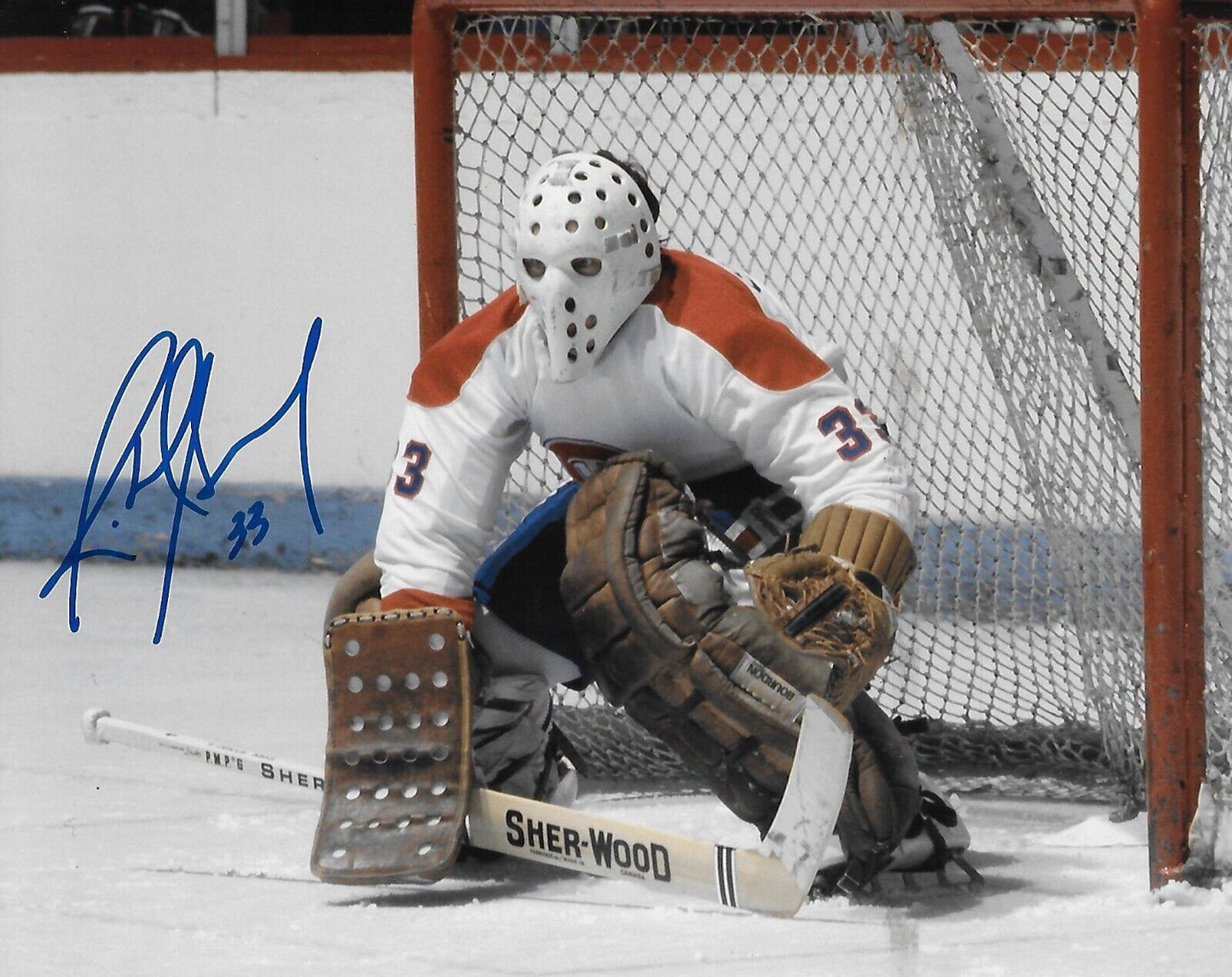 Photo autographiée 8x10 des Canadiens de Montréal signée Richard Sevigny #1 Original