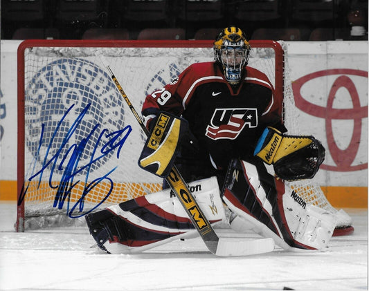 Autographed Winnipeg Montreal Florida Al Montoya Team USA 8x10 Photo Original