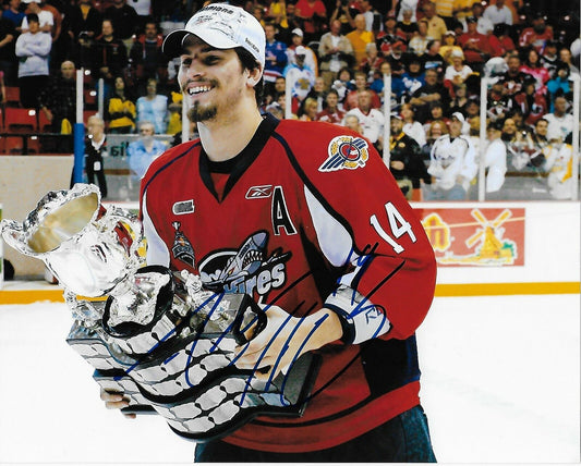Signed Adam Henrique Anaheim Ducks Memorial Cup 8x10 Photo #4 Original