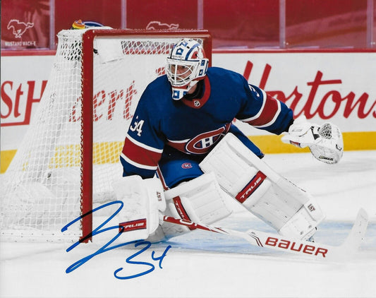 Photo autographiée 8x10 des Canadiens de Montréal signée Jake Allen #1 Signature privée