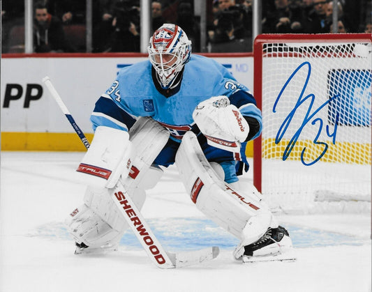 Photo autographiée 8x10 signée par Jake Allen des Canadiens de Montréal #9 Signature privée